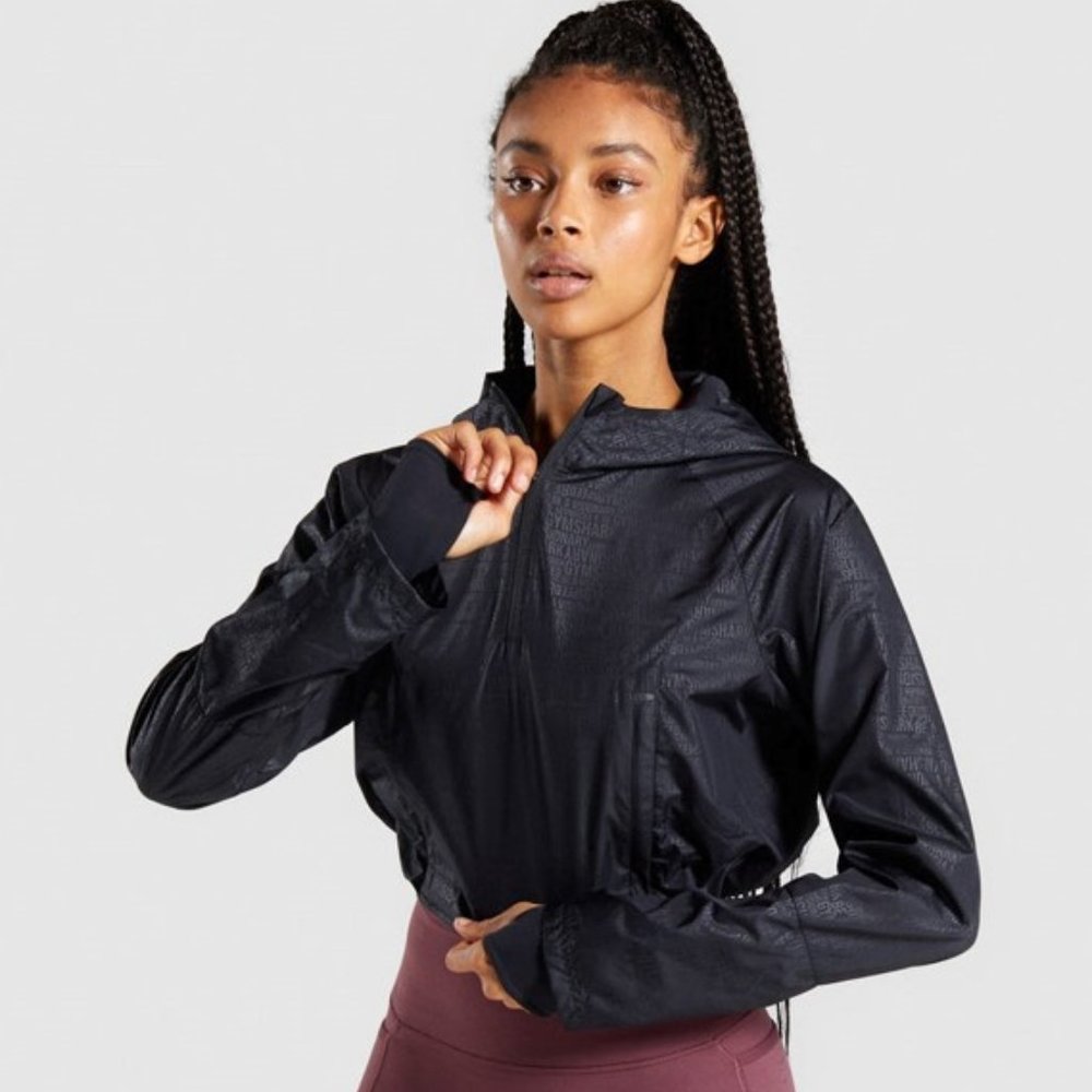 Quarter Zip Wind Breaker Hoodie